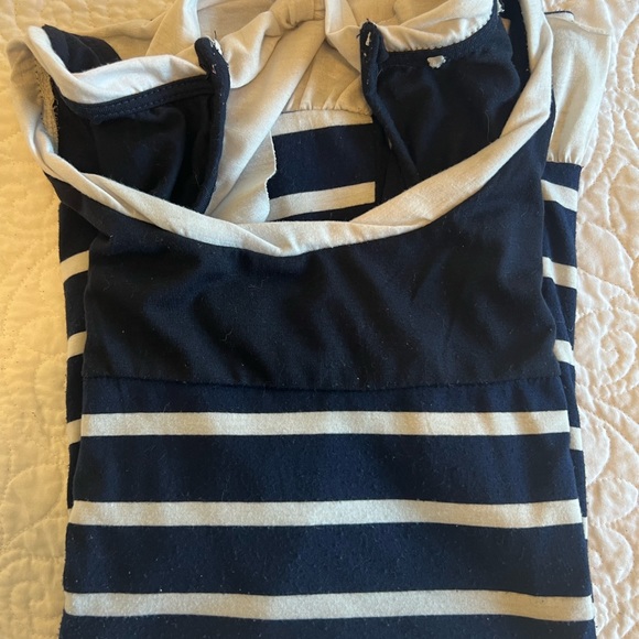 Navy & White Stripped Tunic Blouse - Picture 14 of 16